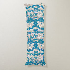 エレガントヴィンテージブルーターコイズレイクトワルドジュイ ボディピロー