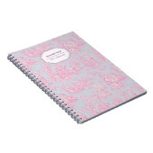 エレガントヴィンテージブルーピンクトイレデジュウスモール ノートブック (右側)