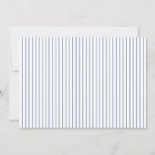 エレガントヴィンテージブルーフローラガーデン結婚フォト セーブザデート (裏面)