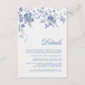 エレガントヴィンテージブルーフローラジュイ詳細カード エンクロージャーカード (正面)