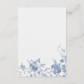 エレガントヴィンテージブルーフローラジュイ詳細カード エンクロージャーカード (裏面)