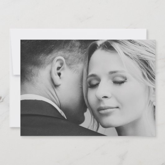 エレガントヴィンテージブルー図書表紙結婚の サンキューカード (裏面)