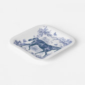 エレガントヴィンテージブ素朴ルーホースフローラトイル ペーパープレート (傾斜あり)