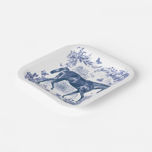 エレガントヴィンテージブ素朴ルーホースフローラトイル ペーパープレート (傾斜あり)