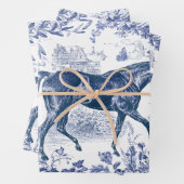 エレガントヴィンテージブ素朴ルーホースフローラトイル ラッピングペーパーシート (インサイチュ)