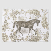 エレガントヴィンテージベ素朴イージュホースフローラトワール 薄葉紙 (正面)