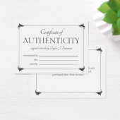 エレガントヴィンテージホワイト認証証明書 (デスク)