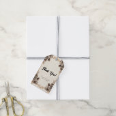 エレガントヴィンテージボヘミアン結婚フローラ ギフトタグ (より糸付き)