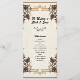 エレガントヴィンテージボヘミアン結婚フローラ プログラム