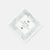 エレガントヴィンテージマ結婚ーブル スタンダードカクテルナプキン (角)