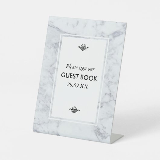 エレガントヴィンテージマ結婚ーブル 台座サイン (正面)