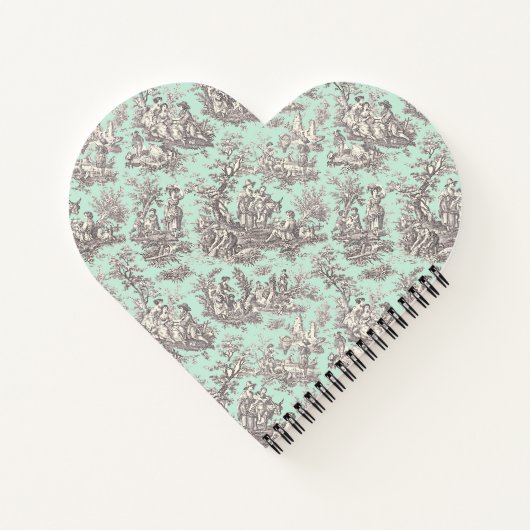 エレガントヴィンテージミントゥワールデジュイハート ノートブック (裏面)