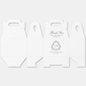 エレガントヴィンテージモノグラム結婚クレスト フェイバーボックス (見開き)