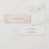 エレガントヴィンテージライトピンクシンプル美しい スキニー名刺 (正面/裏面)