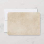 エレガントヴィンテージライブラリテーマウェディングRSVPカード 出欠カード (裏面)