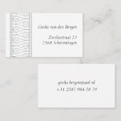 エレガントヴィンテージラインアート 名刺 (正面/裏面)