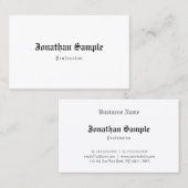 エレガントヴィンテージルックオールド英語の文字クール 名刺 (正面/裏面)