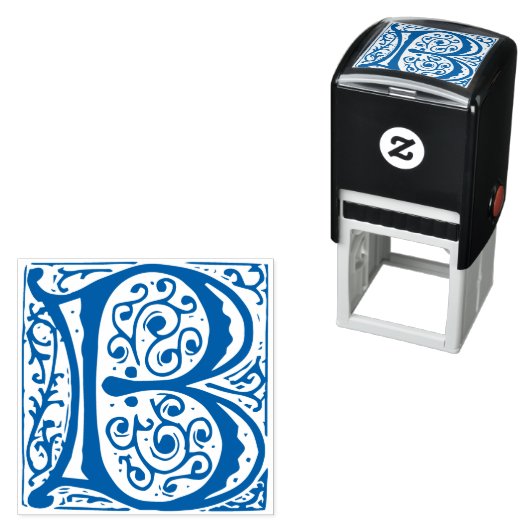 エレガントヴィンテージルネッサンス文字Bモノグラム セルフインキングスタンプ (インサイチュ)