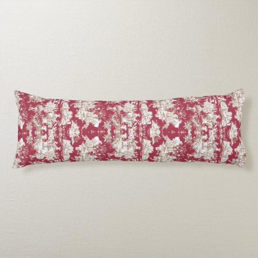 エレガントヴィンテージレッド湖トイレデジュイ ボディピロー (正面)