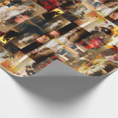 エレガントヴィンテージレディースコラージュ ラッピングペーパー (角)