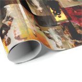 エレガントヴィンテージレディースコラージュ ラッピングペーパー (ロールコーナー)