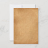 エレガントヴィンテージレトロクラシー旧クラシック結婚ズ 出欠カード (裏面)