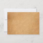 エレガントヴィンテージレトロ旧アールデコ素朴結婚の 出欠カード (裏面)