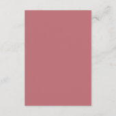 エレガントヴィンテージレトロ70s Groovyモダンの結婚 エンクロージャーカード (裏面)