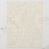 エレガントヴィンテージレーステクスチャ文房具紙 レターヘッド (裏面)