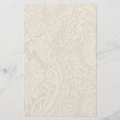 エレガントヴィンテージレーステクスチャ文房具紙 便箋 (裏面)