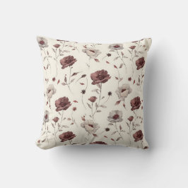エレガントヴィンテージロスタイリッシュマンティックフローラシック クッション