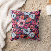 エレガントヴィンテージロスタイリッシュマンティックフローラシック クッション (ブランケット)