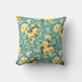 エレガントヴィンテージロスタイリッシュマンティックフローラシック クッション (正面)