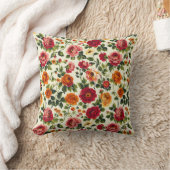 エレガントヴィンテージロスタイリッシュマンティックフローラシック クッション (ブランケット)