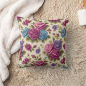 エレガントヴィンテージロスタイリッシュマンティックフローラシック クッション (ブランケット)