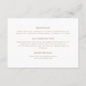 エレガントヴィンテージロフォーマルコクラシック結婚ス エンクロージャーカード (裏面)