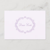 エレガントヴィンテージロマンチックなピンク紫色のカラーパレット エンクロージャーカード (裏面)