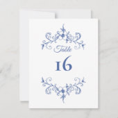 エレガントヴィンテージロマ結婚ンスブルーの表番号 (正面)