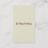 エレガントヴィンテージワインバー名刺 名刺 (裏面)