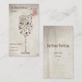エレガントヴィンテージワインバー名刺 名刺 (正面/裏面)