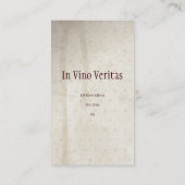 エレガントヴィンテージワインバー名刺 名刺 (裏面)