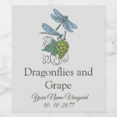 エレガントヴィンテージワカスタムインボトルラベル ワインラベル (シングルラベル)