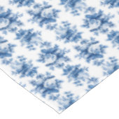 エレガントヴィンテージ中国ブルーバラ テーブルクロス (アングル)