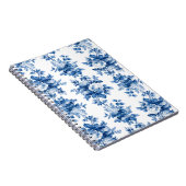 エレガントヴィンテージ中国ブルーバラ ノートブック (右側)