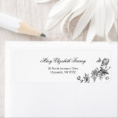 エレガントヴィンテージ刻印フローラToile-B & W ラベル (インサイチュ)