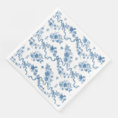 エレガントヴィンテージ刻印青バラとリボン (コーナー)