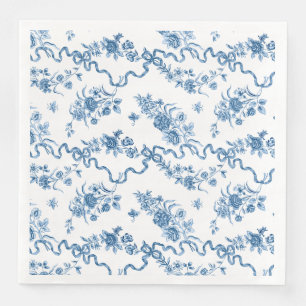 エレガントヴィンテージ刻印青バラとリボン