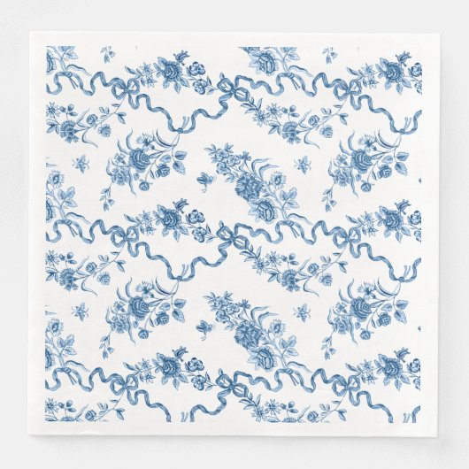 エレガントヴィンテージ刻印青バラとリボン (正面)