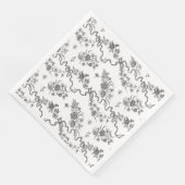 エレガントヴィンテージ刻印黒バラとリボン (コーナー)