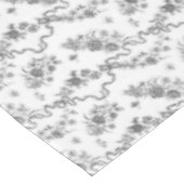 エレガントヴィンテージ刻印黒バラとリボン テーブルクロス (アングル)